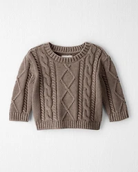 Baby Organic Cotton Cable Knit Sweater