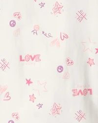 Girls 'Love' Top - Ivory