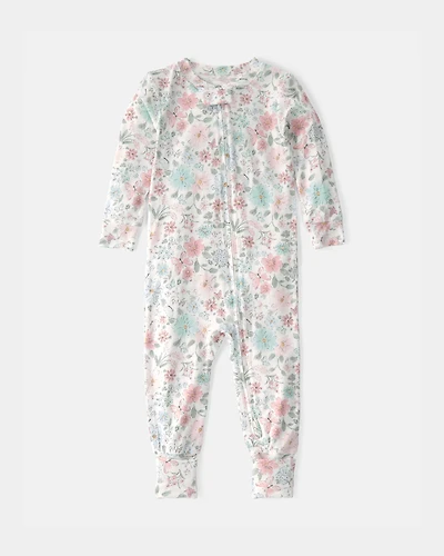 Toddler Girl Butterfly Garden PurelySoft 1-Piece Pajama
