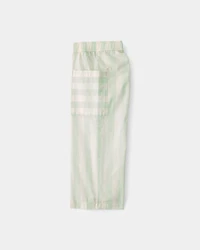 Toddler Girl Striped Pants - Green/Ivory
