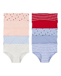 Kid 10-Pack Strawberry Brief Stretch Cotton Undies
