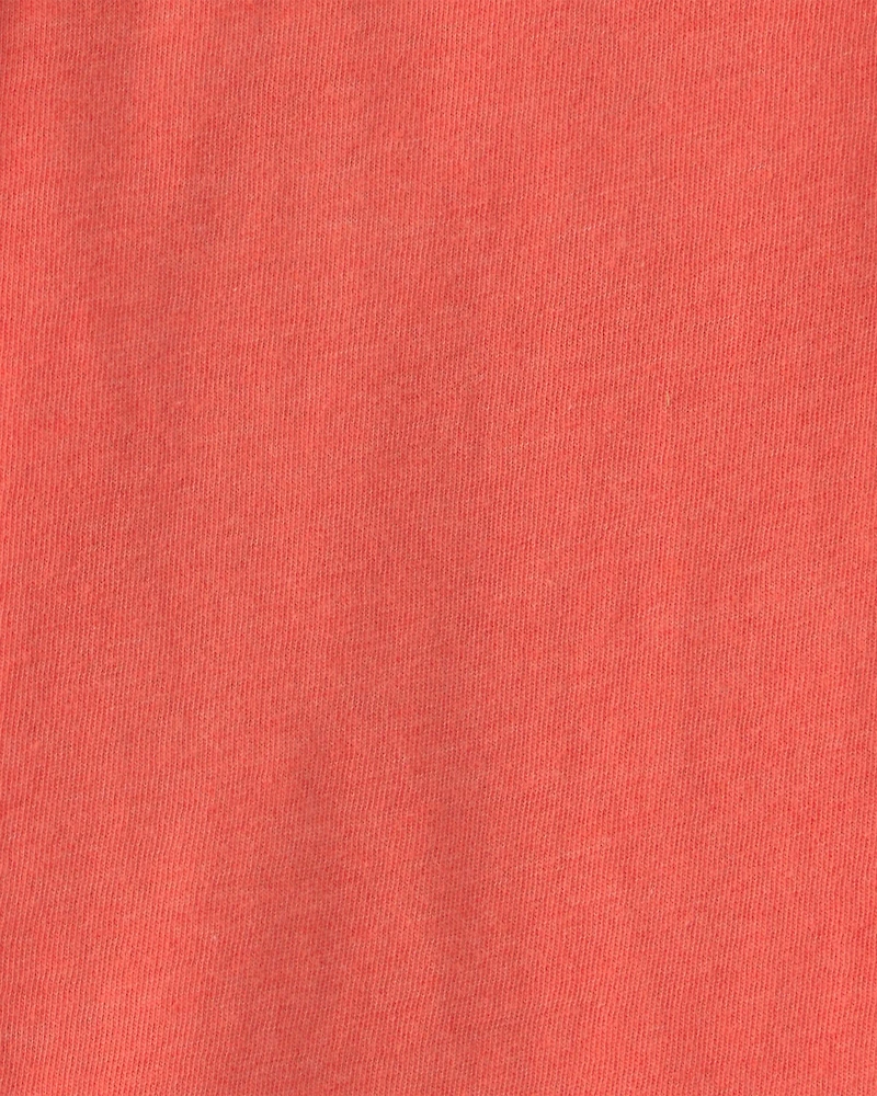 Toddler Solid Pocket T-Shirt - Orange