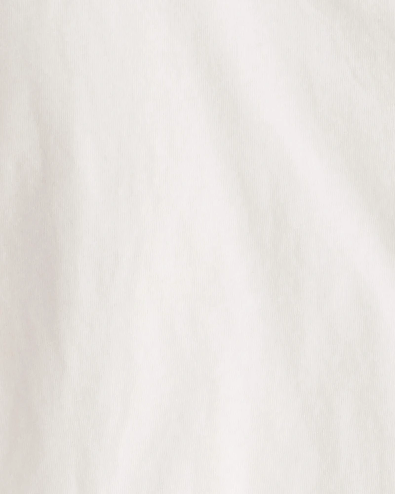 Girls Pocket Tee - White