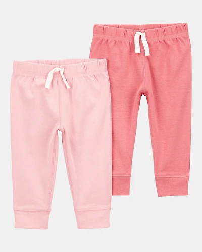 Baby Girl 2-Pack Pull-On Pants