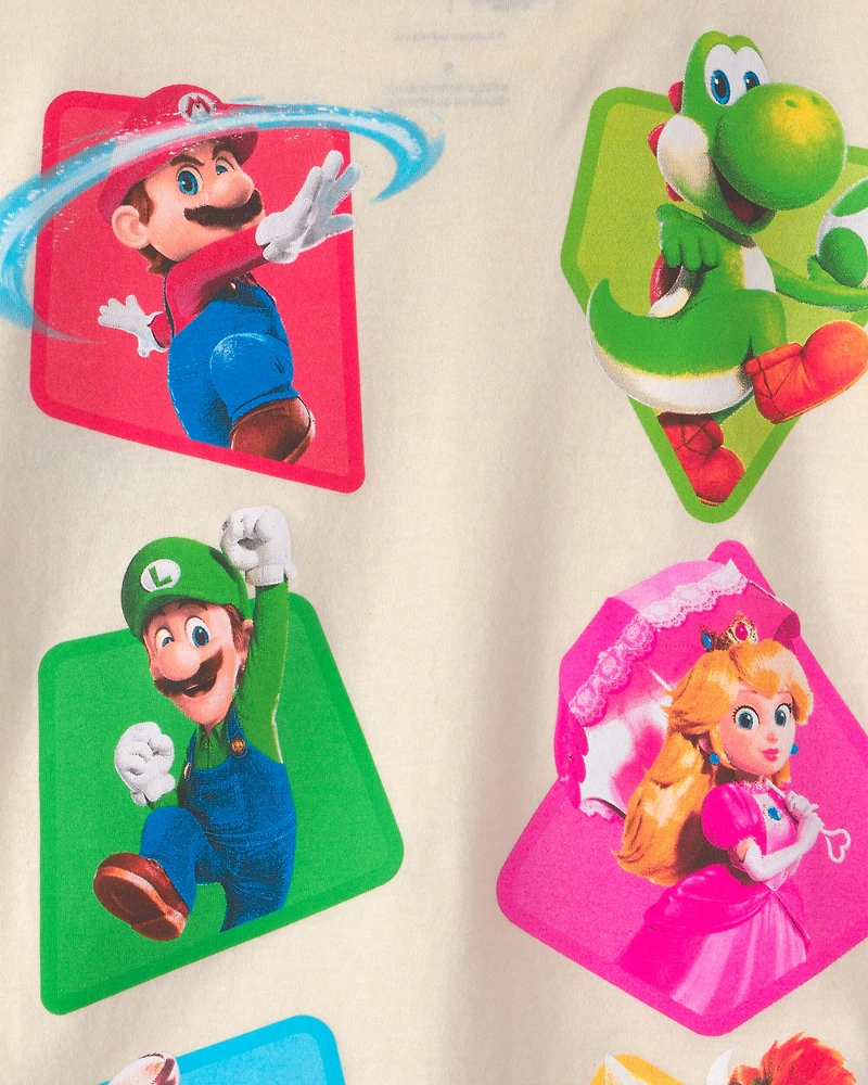 Boys Nintendo Super Mario Graphic Tee - Cream