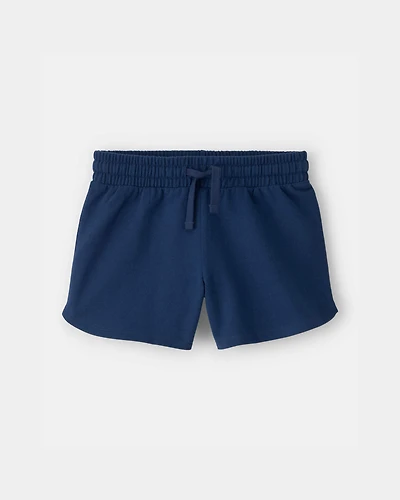 Girls French Terry Shorts - Blue