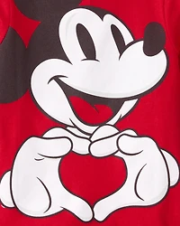 Toddler Boy Valentine's Day Disney© Mickey Mouse Short-Sleeve Graphic Tee - Red