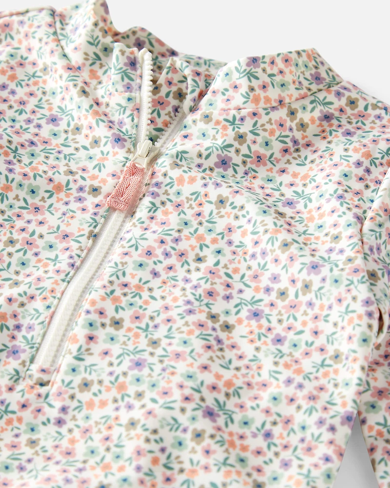 Toddler Girl Recycled Ruffle Swimsuit