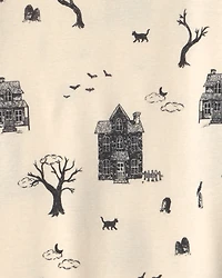 Kids 2-Piece Organic Cotton Pyjamas Spooky Village