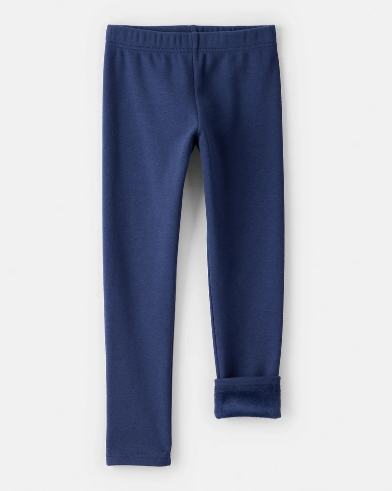 Girls Pull-On Stretch Cozy Leggings - Blue