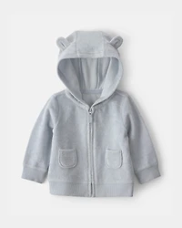 Baby 3-Piece Bear Terry Short-Sleeve Layering Set - Blue