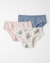 Girls 3-Pack Organic Cotton Underwear