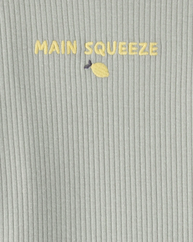 Baby Girl 'Main Squeeze' Bodysuit & Pant Set - Green