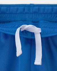 Toddler Umbro Brazil Mesh Soccer Shorts - Blue/Yellow/Green