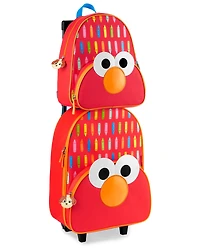 Sesame Street Toddler Kids Carry-On Rolling Luggage - Elmo