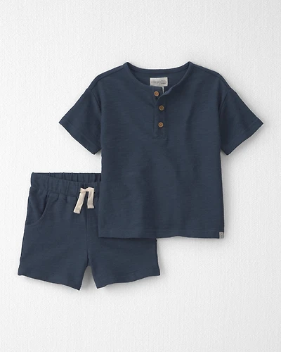 Toddler Boy 2-Piece Top & Short Set Made with Organic Cotton