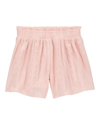 Kid Pull-On Smocked Shorts