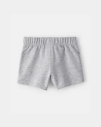 Baby Boy French Terry Shorts - Grey