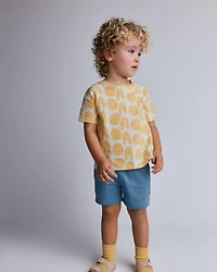 Toddler Relaxed Graphic Tee Otter Avenue Print - Yellow