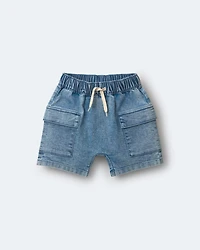 Toddler Boy Cargo Shorts Denim