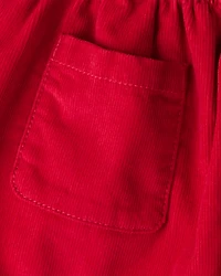 Baby Girl Corduroy Skort - Red