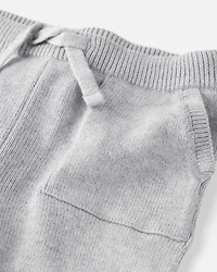 Baby organic cotton sweater knit jogger