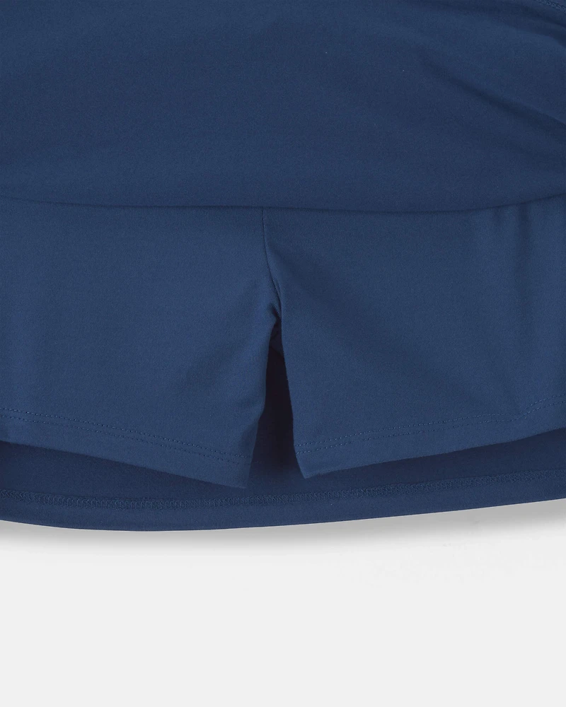 Girls Pleated Active Skort - Blue