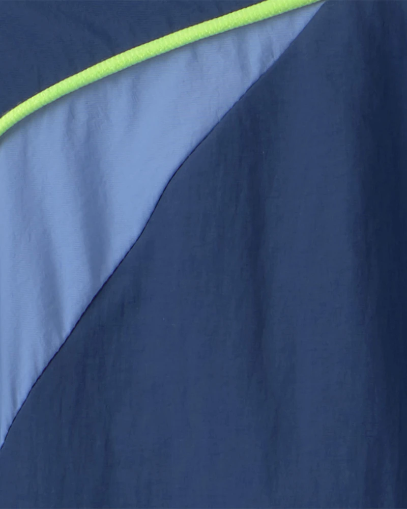 Boys Colourblock Active Windbreaker - Blue
