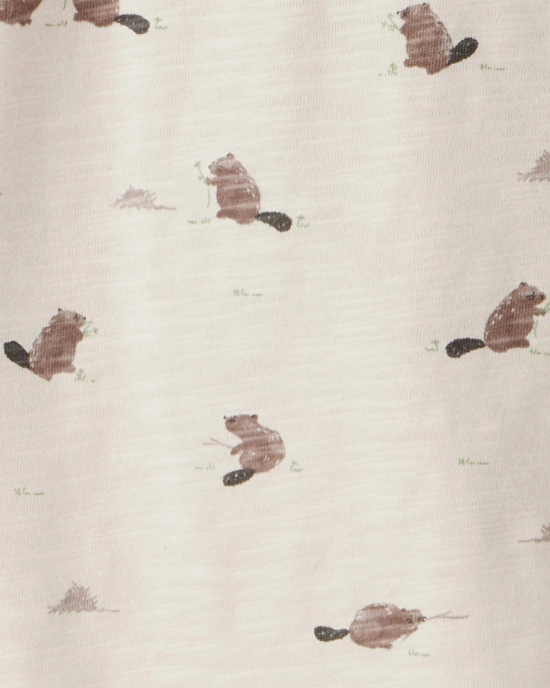 Toddler Boy 2-Pack Organic Cotton Tees Beavers' Creek Print