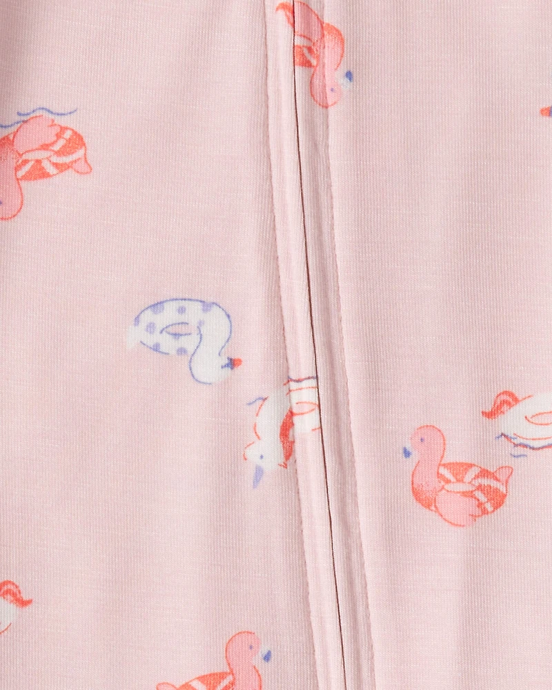 Baby Girl Flamingo PurelySoft™ Snug Fit Sleeper - Pink