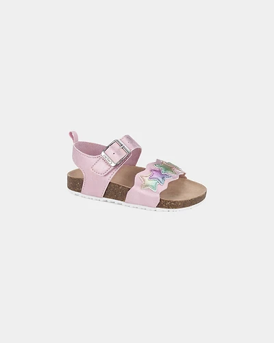 Toddler Girl Star Sandals - Pink