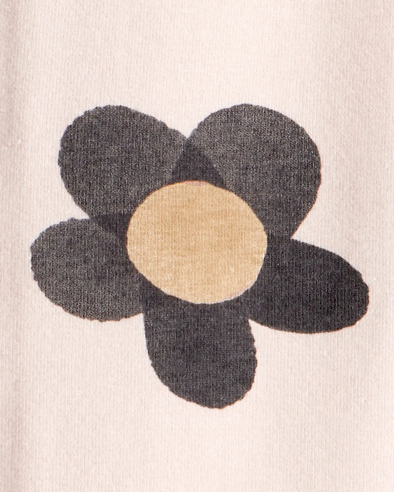 Toddler Girl Floral Cotton Flare Active Pants