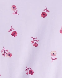 Toddler Girl Floral Long-Sleeve Top - Purple