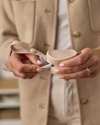 Silicone Pacifier Holder - Oat
