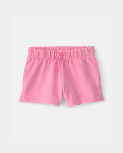 Toddler Girl French Terry Shorts - Pink