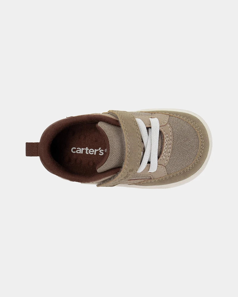 Baby Boy Every Step® First Walker Casual Shoes - Khaki/White