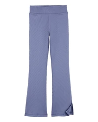 Kid 
High-Rise Ribbed Flare Pants