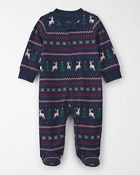 Baby Organic Cotton Fair Isle Sleep & Play pyjamas