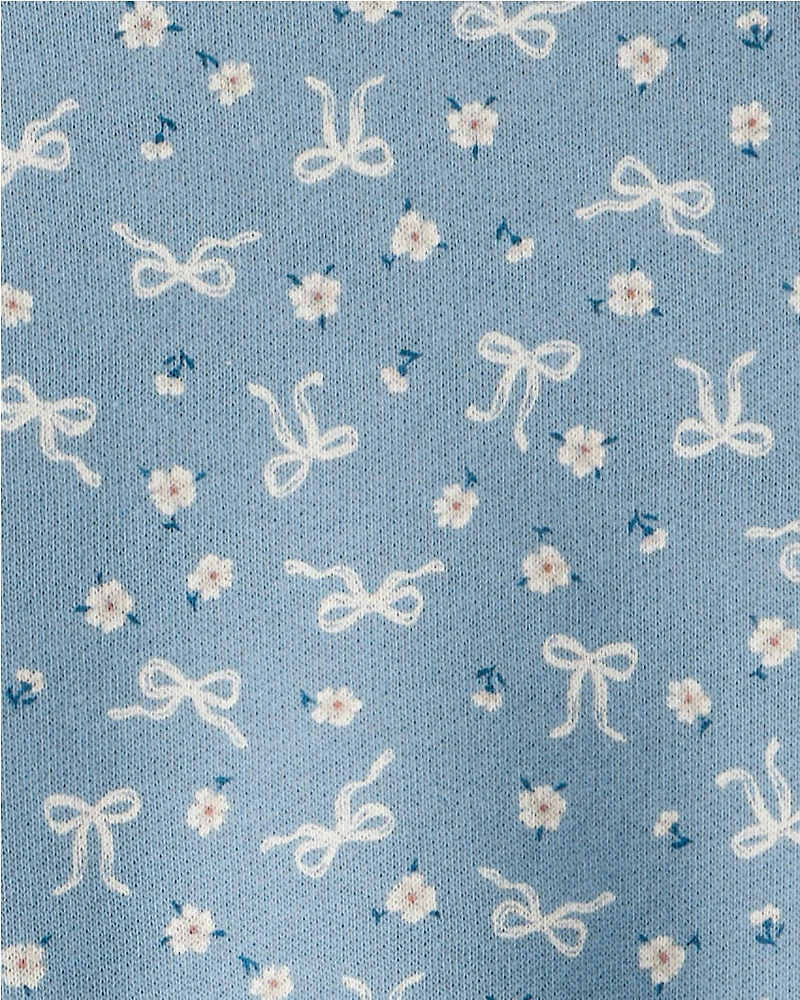 Baby Girl 2-Piece Bow Crewneck and Corduroy Wide Leg Pants