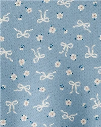 Baby Girl 2-Piece Bow Crewneck and Corduroy Wide Leg Pants