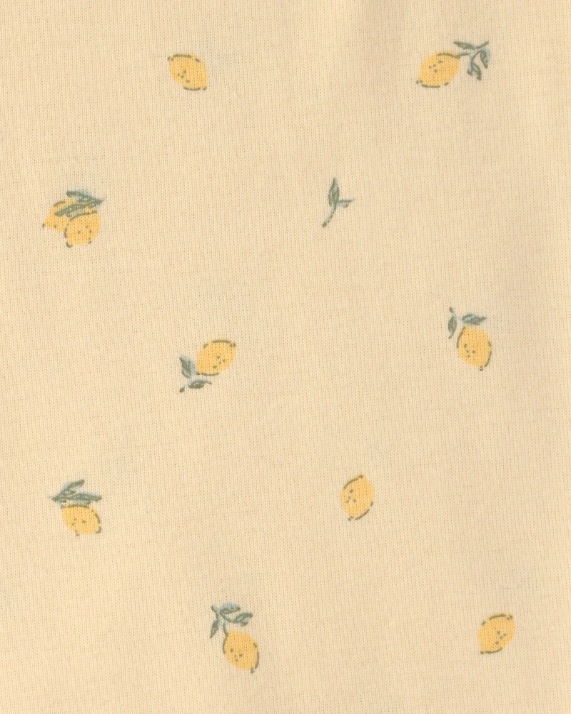 Baby Girl 3-Piece Lemon Bodysuits & Pant Set - Yellow/White