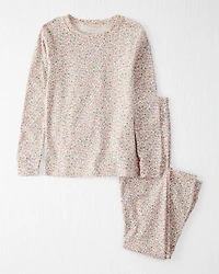 Kid Floral Print Organic Cotton 2-Piece Pyjamas