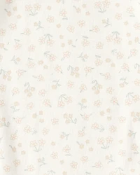 Baby Girl 5-Pack Cowgirl Print Cotton Multipack Bodysuits - White/Blue/Pink