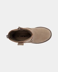 Toddler Girl Butterfly Stitch Cowgirl Boots - Brown