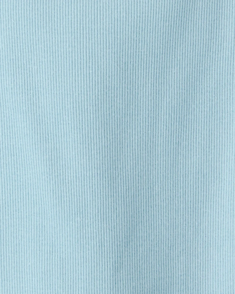 Girls Rib Top - Blue