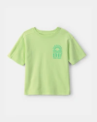 Boys Surf French Terry Graphic Tee - Green