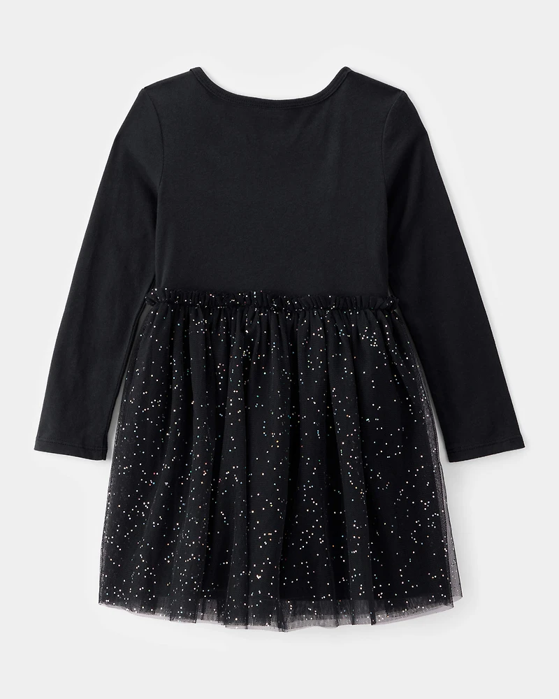 Toddler Halloween Skeleton Tulle Dress