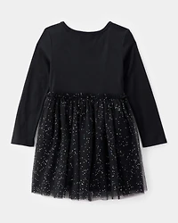 Toddler Halloween Skeleton Tulle Dress