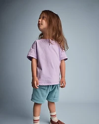 Toddler Henley Tee- Purple