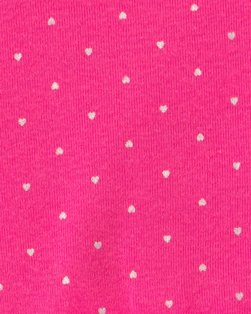 Baby Girl 3-Piece Heart Bodysuit & Pant Set - Pink/Ivory